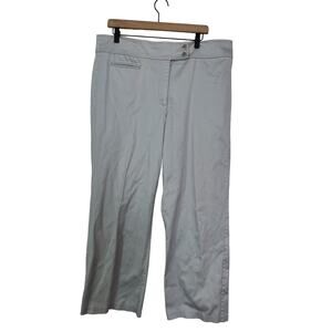 Chicos Womens Gray Chino Pants Chicos Size 3 Short / Size 16 Short